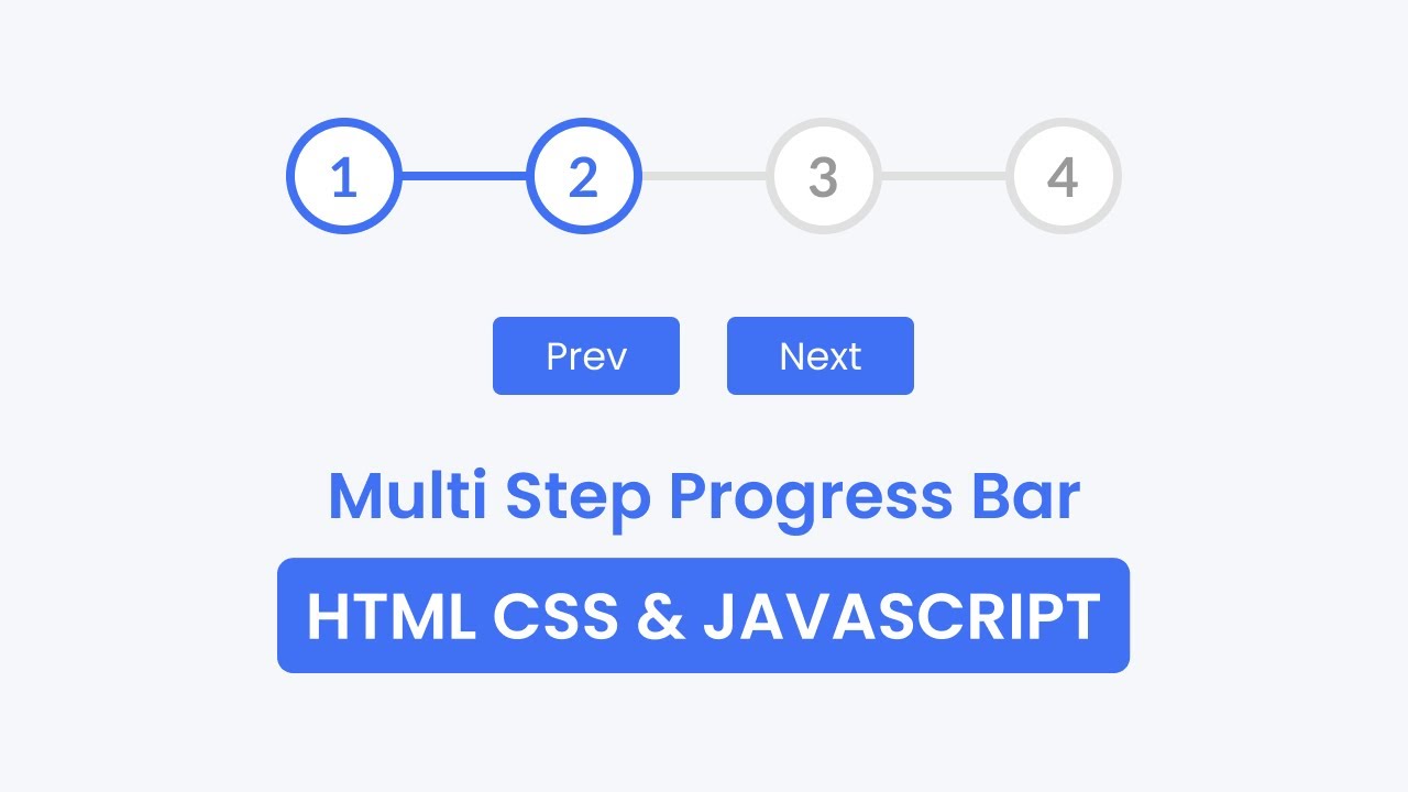 'Video thumbnail for Multi Step Progress Bar in HTML CSS & JavaScript'