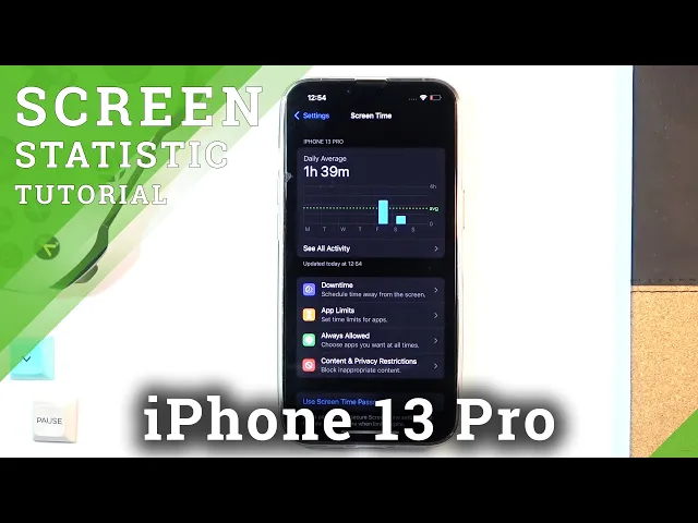 Video thumbnail for How to Check Total Screen Time on iPhone 13 Pro – Display Statistics