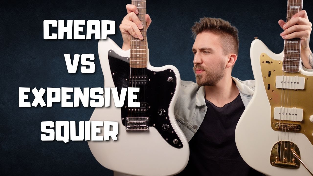 Video thumbnail for CHEAP vs Expensive Squier Jazzmaster (Affinity vs 40th Anniversary)