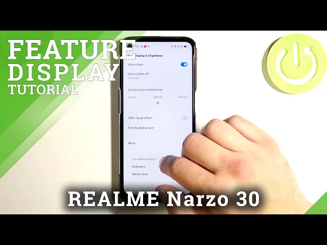 Video thumbnail for How to Find Display Settings in REALME Narzo 30 - Manage Display Settings