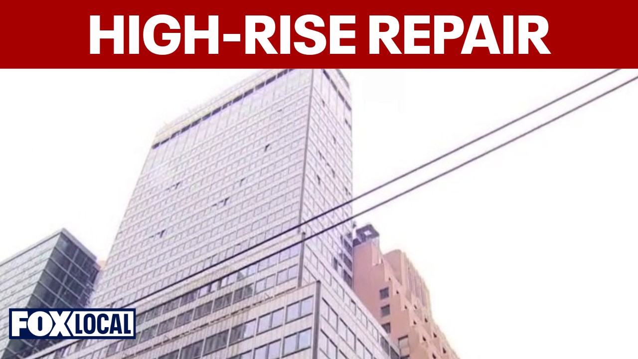 Video thumbnail for Work continues to repair damaged Midtown high-rise, some streets reopen
