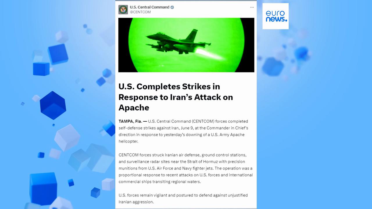 Video thumbnail for Tehran launches retaliatory attacks on US bases following strikes on Iran
