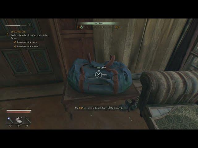 Video thumbnail for Dying Light: The Beast - Life After Life: Redeem Pre-Order Items at Monastery Stash Pistol, Crossbow