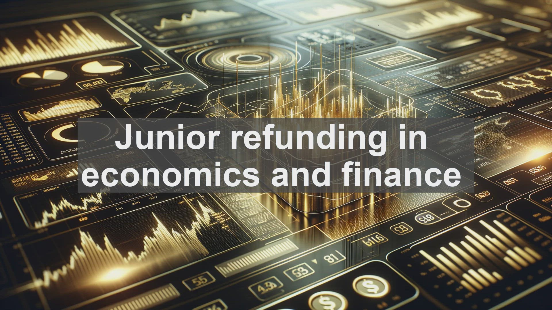 'Video thumbnail for Junior refunding in economics and finance'