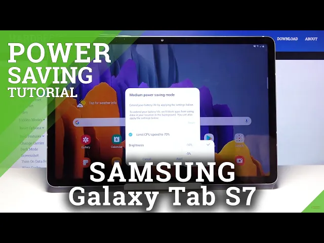 Video thumbnail for How to Enable Power Saving Mode on SAMSUNG Galaxy Tab S7 – Turn On Power Saving Mode