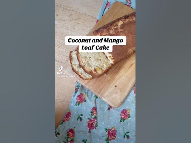 'Video thumbnail for Coconut and Mango Loaf Cake! So easy, so delicious #recipe #cakerecipe'