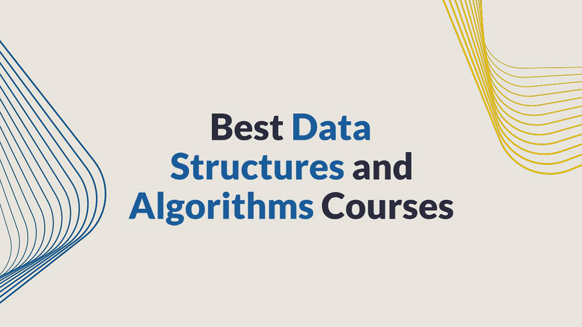 'Video thumbnail for 10 Best Data Structures and Algorithms Courses [2023]'