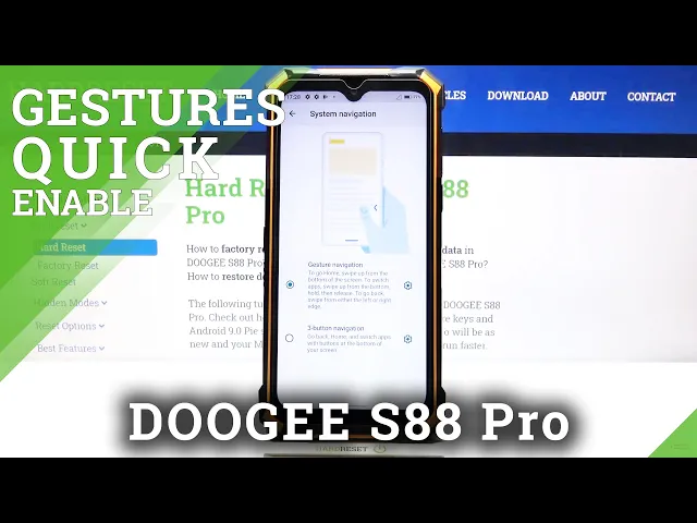 Video thumbnail for How to Change Navigation Bar to Gestures in DOOGEE S88 Pro – Gesture Navigation