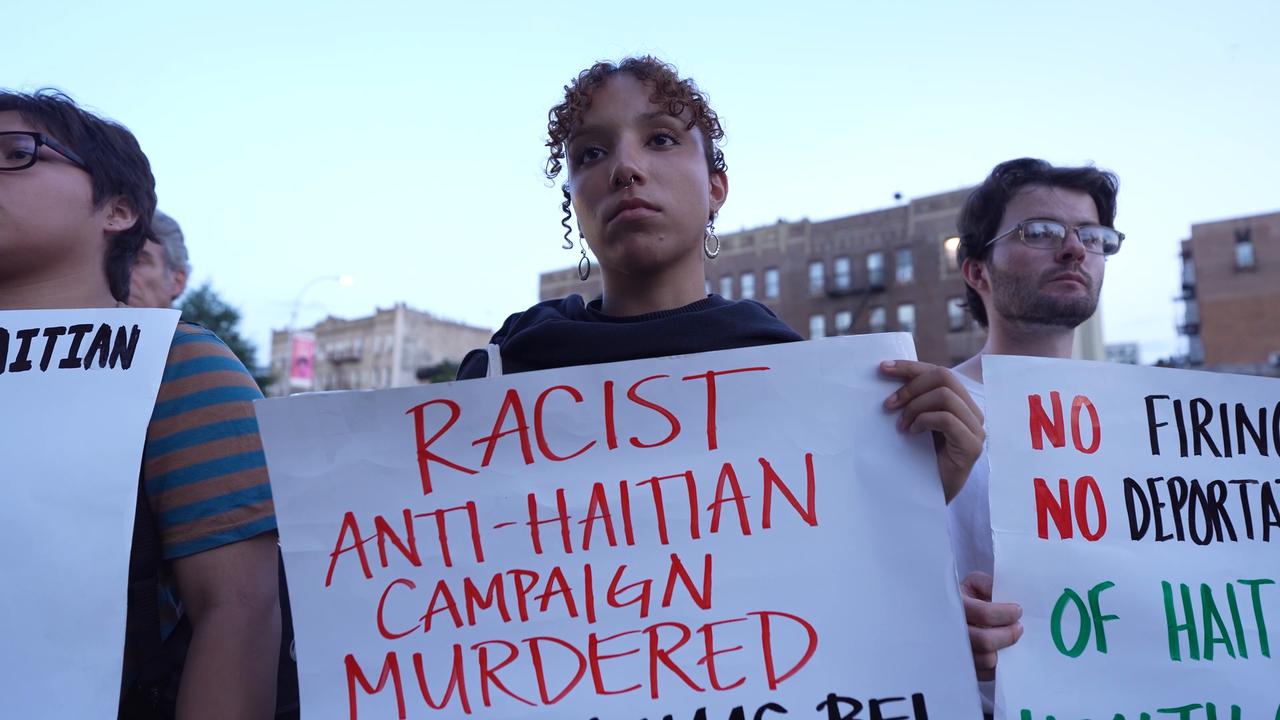 Video thumbnail for US: Vigil held in New York for Haitian immigrant following TPS termination.