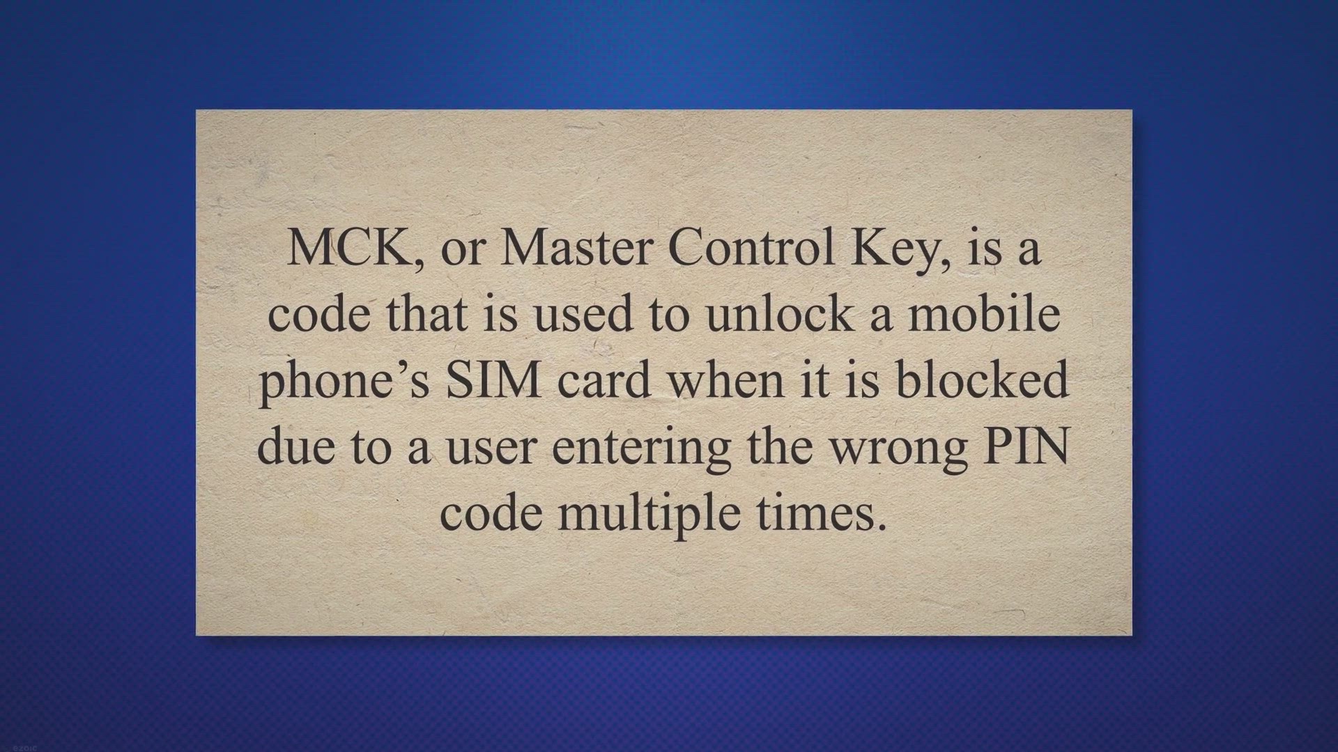 Video thumbnail for What is MCK?