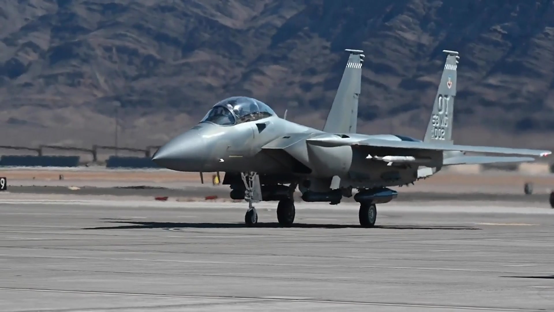 'Video thumbnail for F-15EX Eagle II • Integrate-Test-Evaluate • Nellis AFB'