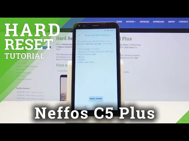 Video thumbnail for How to Perform Factory Reset in TP-LINK Neffos C5 Plus - Erase Data via Setting Menu