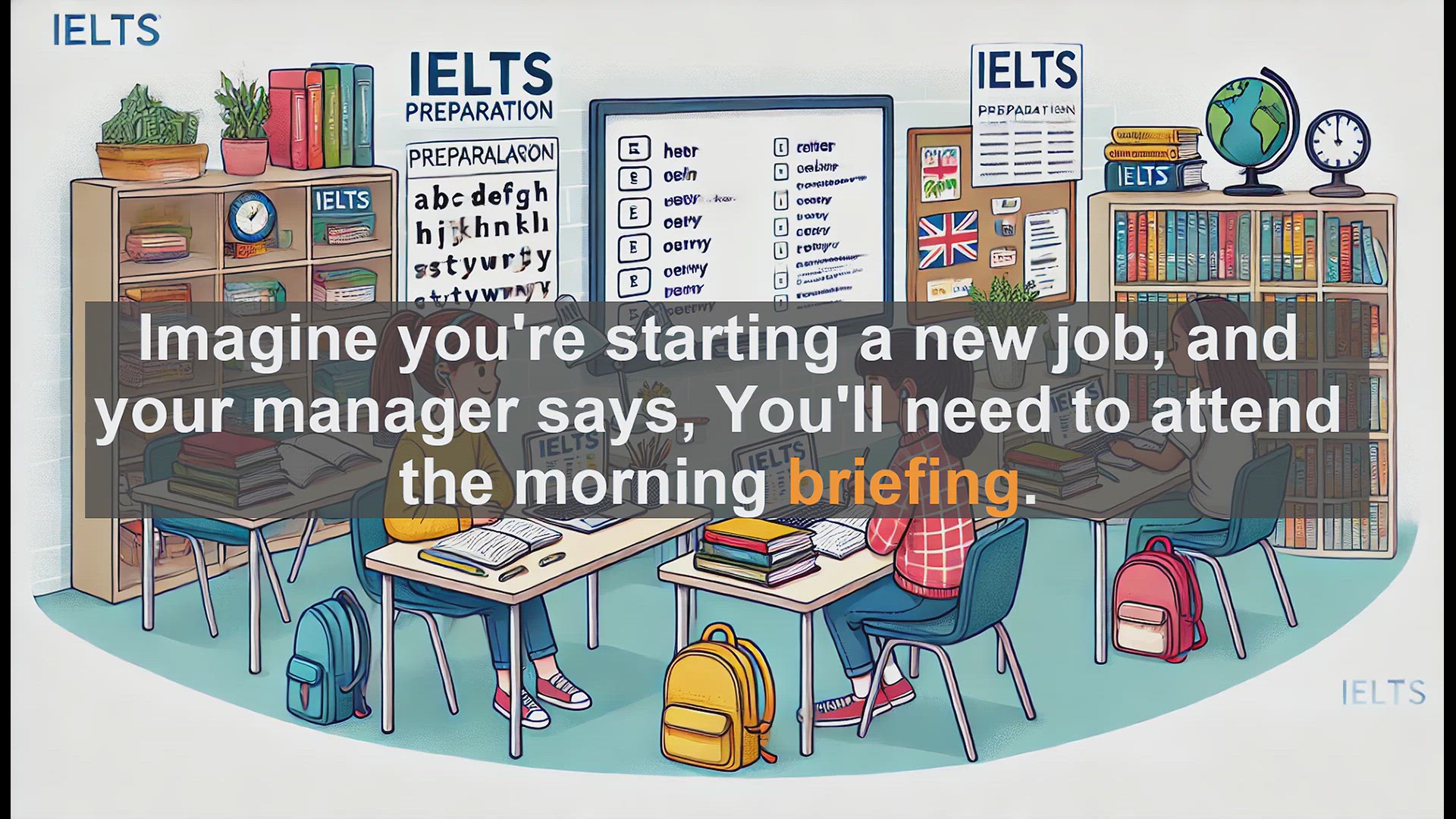 'Video thumbnail for 2500 Must Know IELTS 6.5 Vocabulary - Understanding 'Briefing': A Key Word for IELTS Success'