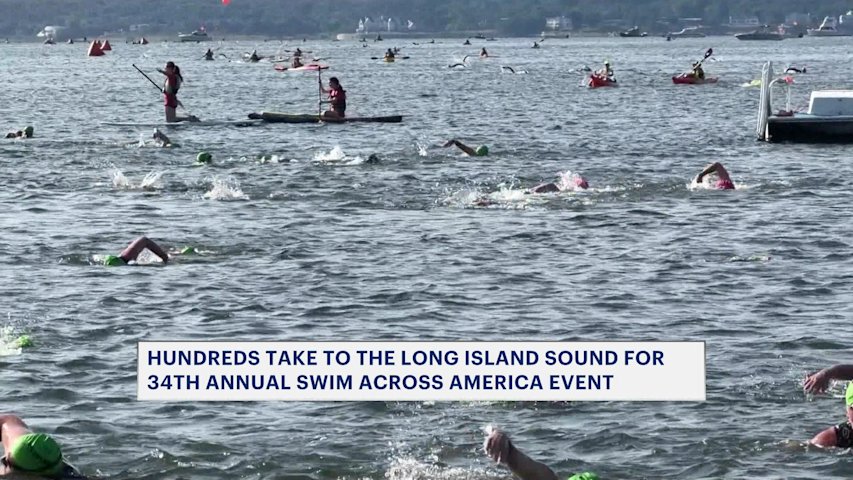 Video thumbnail for Swim Across America Long Island Sound raises millions for cancer research