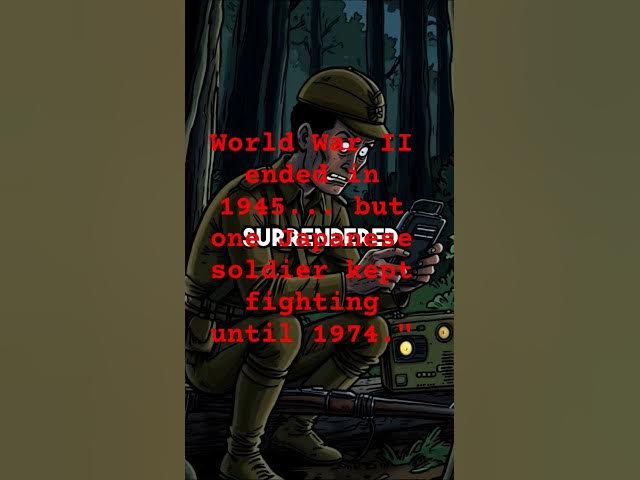 Video thumbnail for The Japanese Soldier Who Refused to Believe WWII Was Over#History #DarkHistory #WWII #HirooOnoda