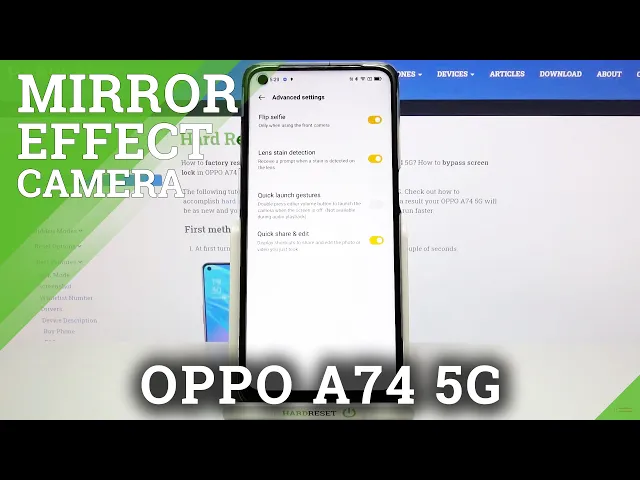 Video thumbnail for How to Enable / Turn Off Camera Mirror Effect in OPPO A74 5G?