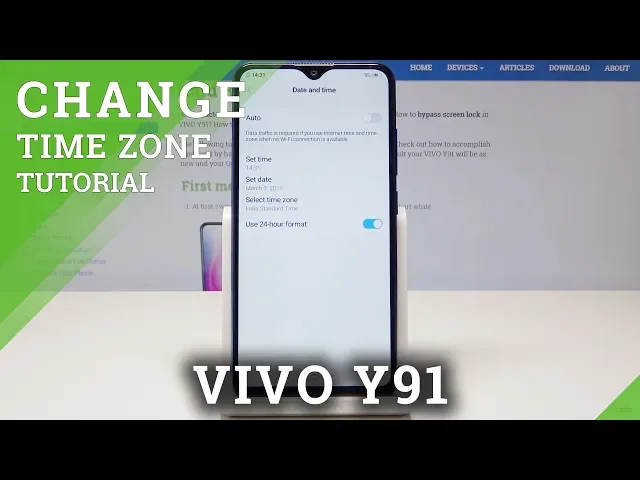Video thumbnail for How to Change Date & Time in VIVO Y91 - Time Settings