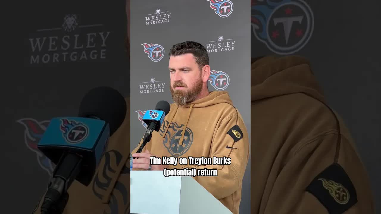 Video thumbnail for Tim Kelly on the impact of a potential Treylon Burks return. #titans #shorts #titanup #nfl