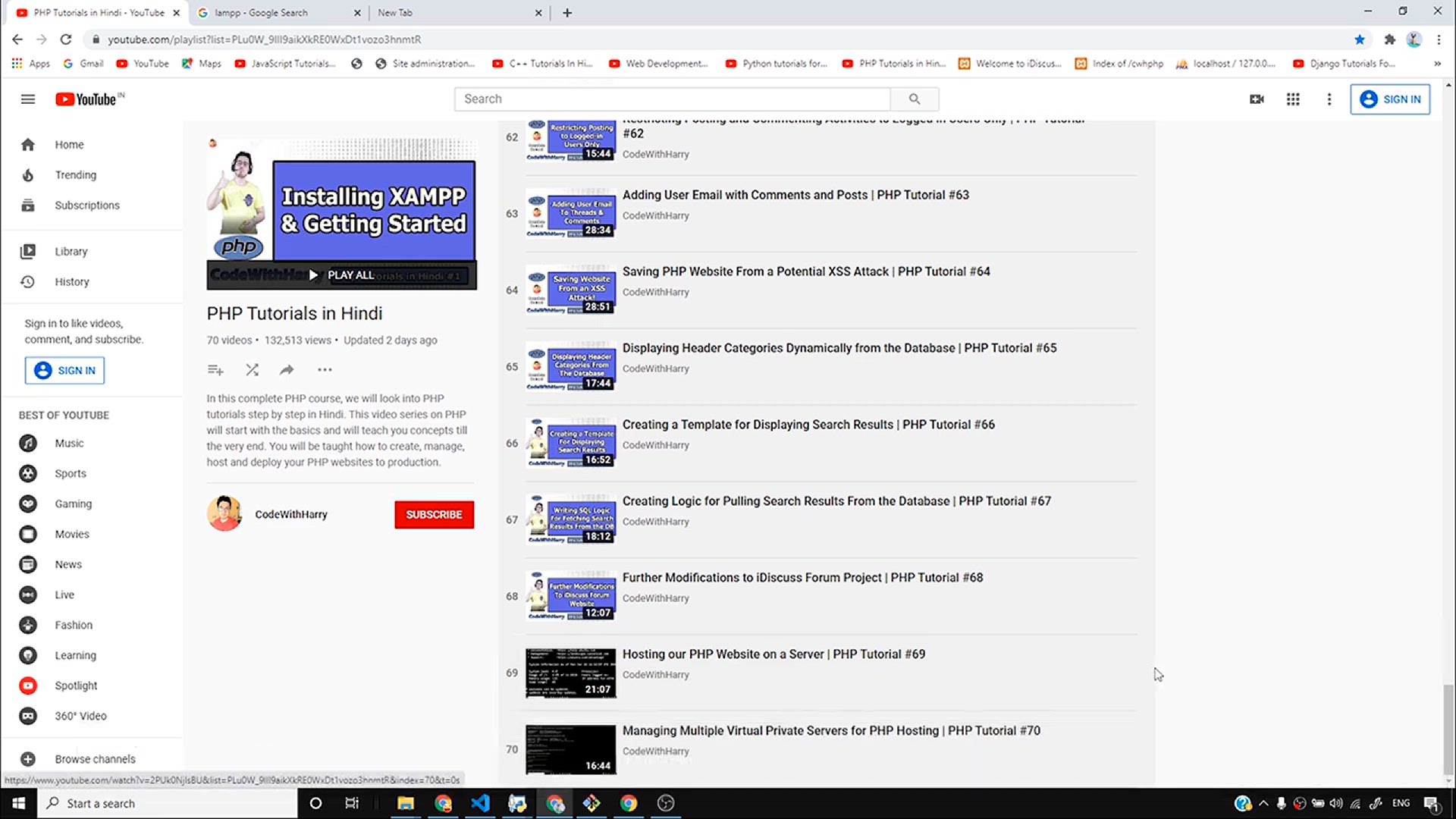 'Video thumbnail for Installing Apache2 & MySQL on Ubuntu for PHP Hosting _ PHP Tutorial #71'