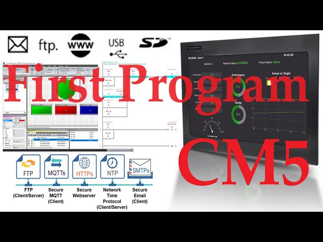 'Video thumbnail for First Program C-More CM5 Series HMI'