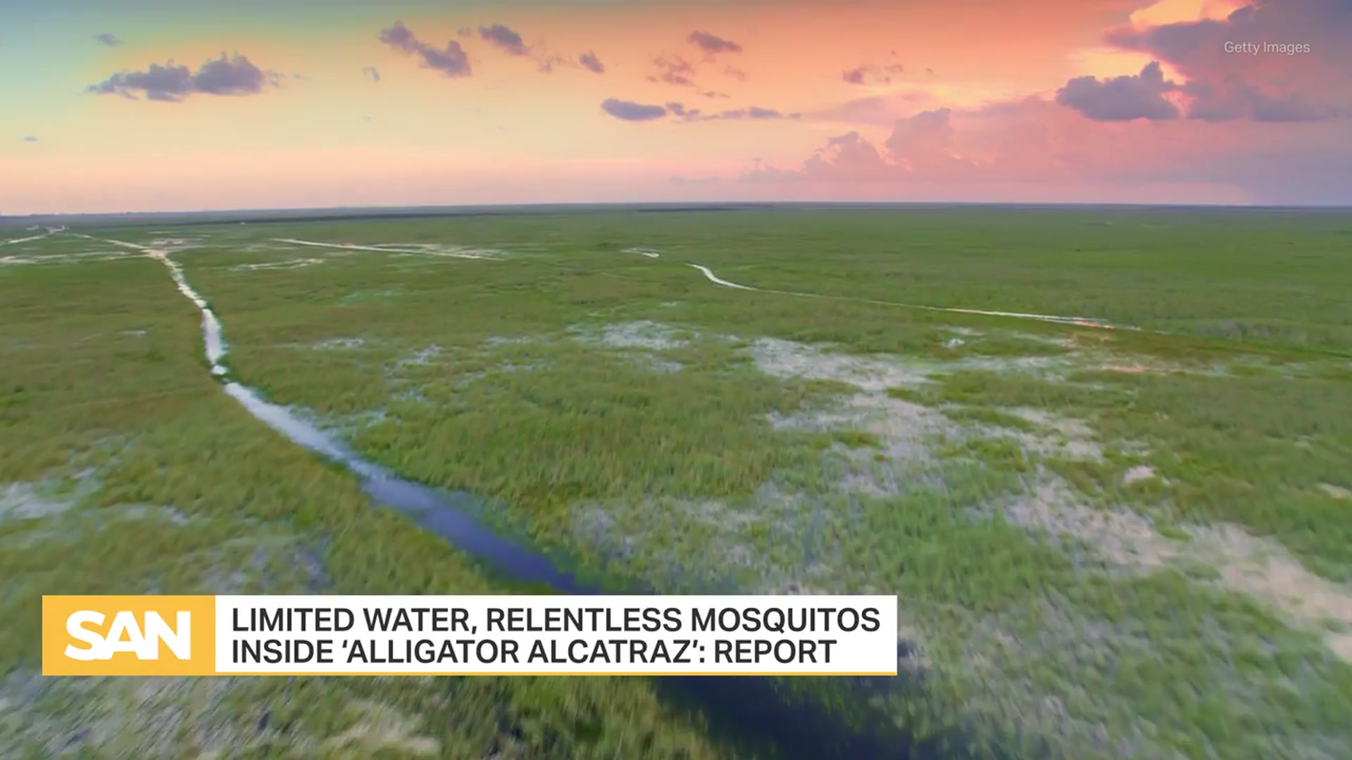'Video thumbnail for Report details limited water, relentless mosquitoes inside ‘Alligator Alcatraz’'