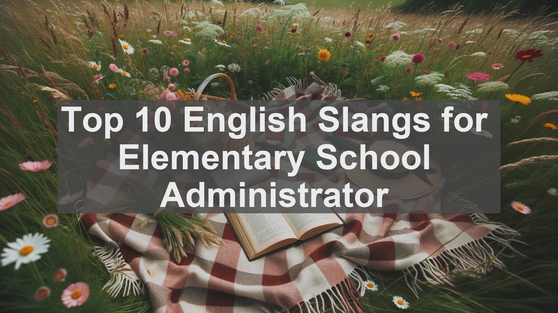 'Video thumbnail for Top 10 English Slangs for Elementary School Administrator'