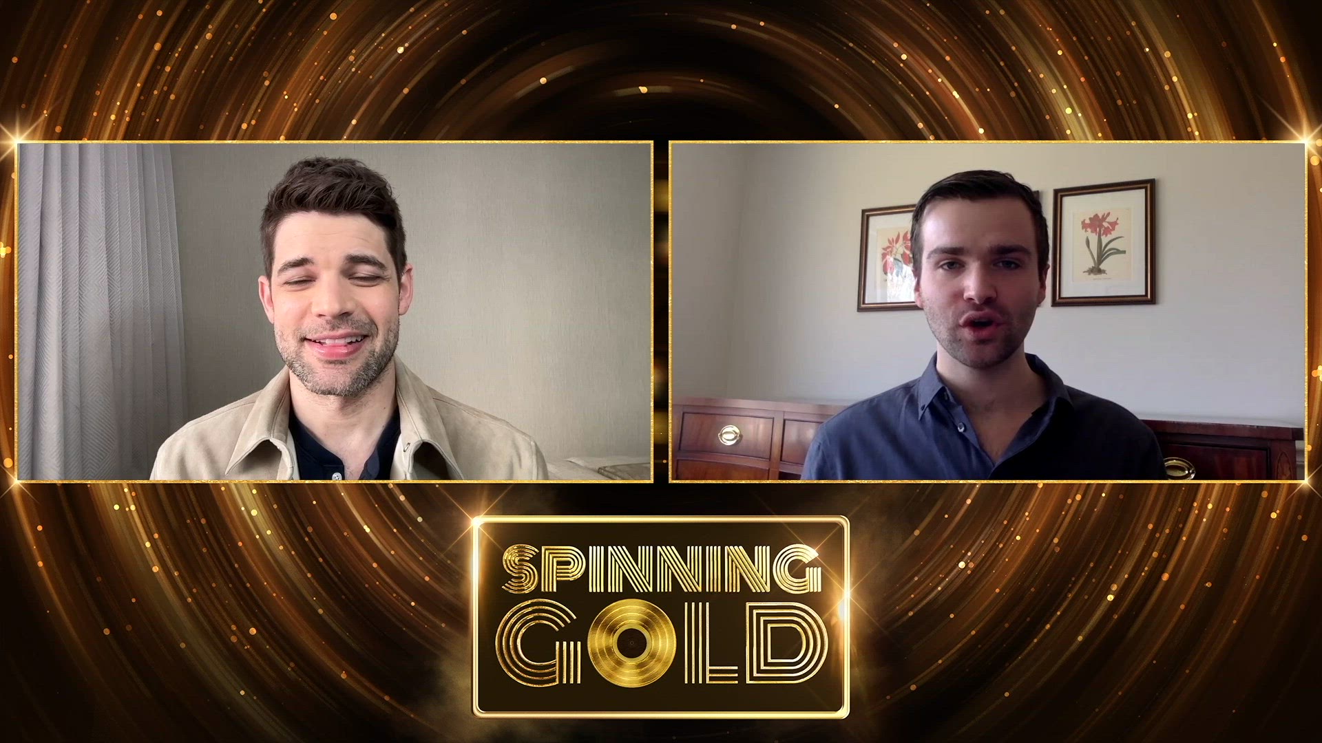 Video thumbnail for Interview: Jeremy Jordan Talks Going '70s For SPINNING GOLD