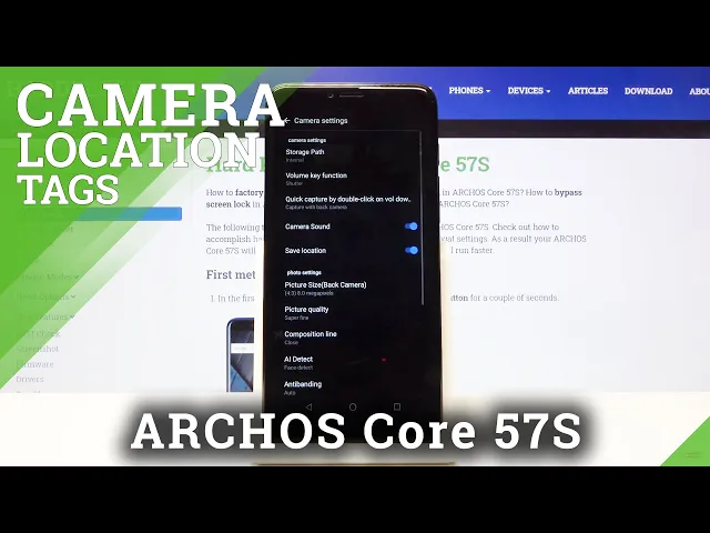 Video thumbnail for How to Add Camera Tag in ARCHOS Core 57S – Turn On Camera Tags