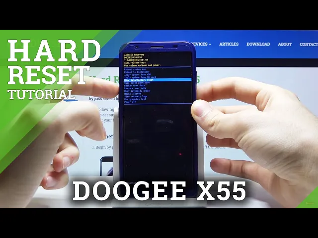 Video thumbnail for How to Hard Reset Doogee X55 - Factory Reset by Recovery Mode