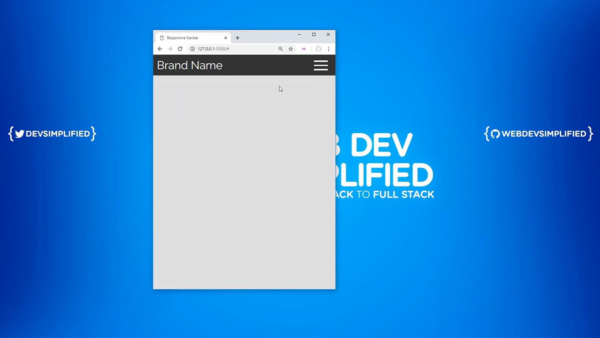 'Video thumbnail for Responsive Navbar Tutorial'