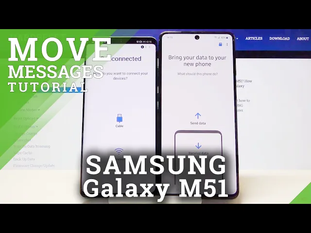 Video thumbnail for Transfer Messages to Samsung Galaxy M51 from Android Phone - Smart Switch App