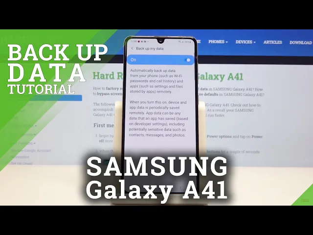Video thumbnail for How to Enable Google Backup in SAMSUNG Galaxy A41 – Create Backup Account