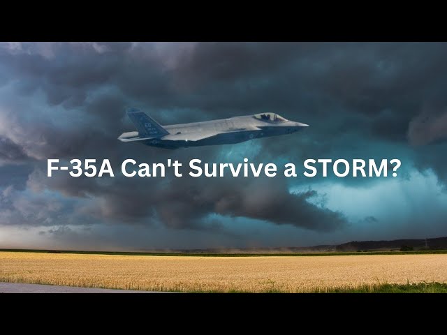 Video thumbnail for F-35A Lightning II Thunderstruck! The $80 Million Jet Can't Survive a STORM?
