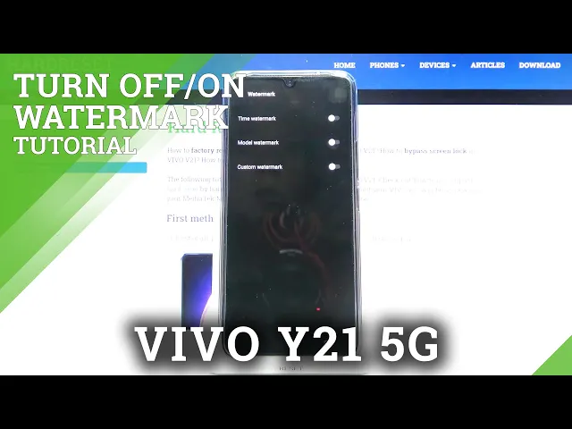 Video thumbnail for How to Set Camera Watermark on Vivo V21 5G - Manage Photo Sticker