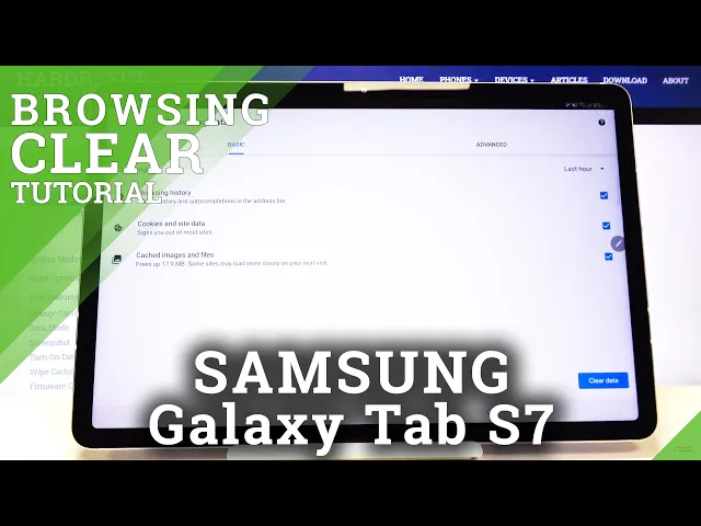 Video thumbnail for How to Clear Browser in SAMSUNG Galaxy Tab S7 – Clear Browsing History