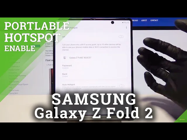Video thumbnail for How to Enable Portable Hotspot in SAMSUNG Galaxy Z Fold 2
