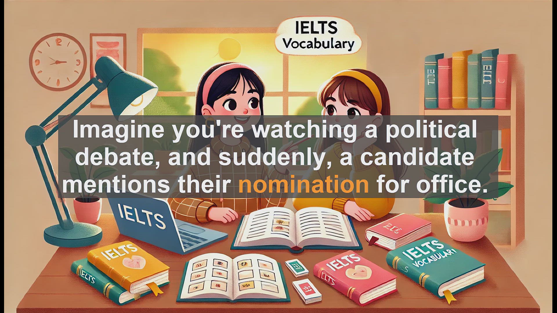 'Video thumbnail for 2500 Must Know IELTS 6.5 Vocabulary - What Does 'Nomination' Mean? Key Term for Politics and Awards'