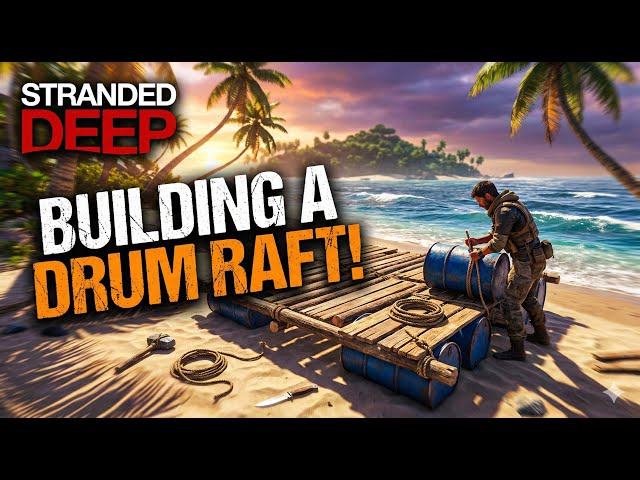 Video thumbnail for I made drum raft but this happened to me!!