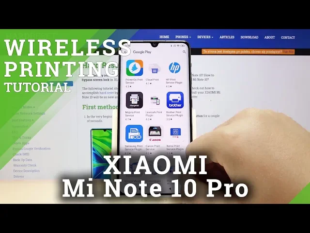 Video thumbnail for How to Wirelessly Printing in Xiaomi Mi Note 10 Pro - Connect Printer