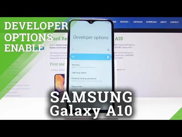 Video thumbnail for How to Use Developer Options in SAMSUNG Galaxy A10 - OEM Unlock