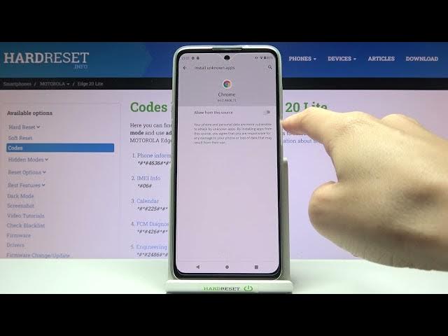 Video thumbnail for How to Allow Unknown Sources in MOTOROLA Edge 20 Lite – Install Unknown Apps