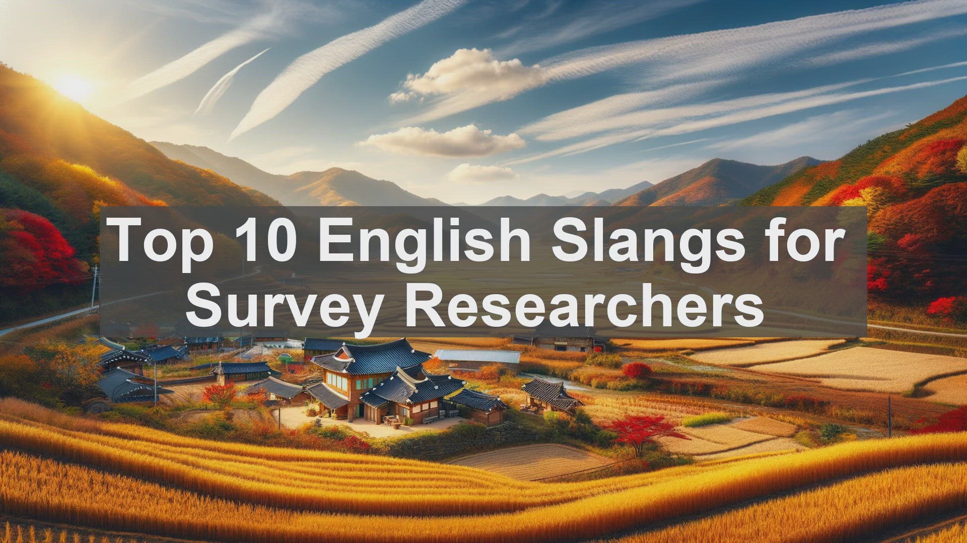 'Video thumbnail for Top 10 English Slangs for Survey Researchers'