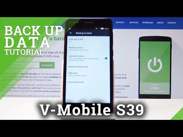 Video thumbnail for How to Backup Data on V-MOBILE S39 - Allow Google Backup