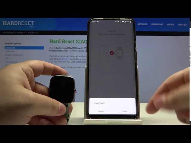 Video thumbnail for How to Unpair Xiaomi Amazfit GTS from Smartphone - Disconnect Smartwatch