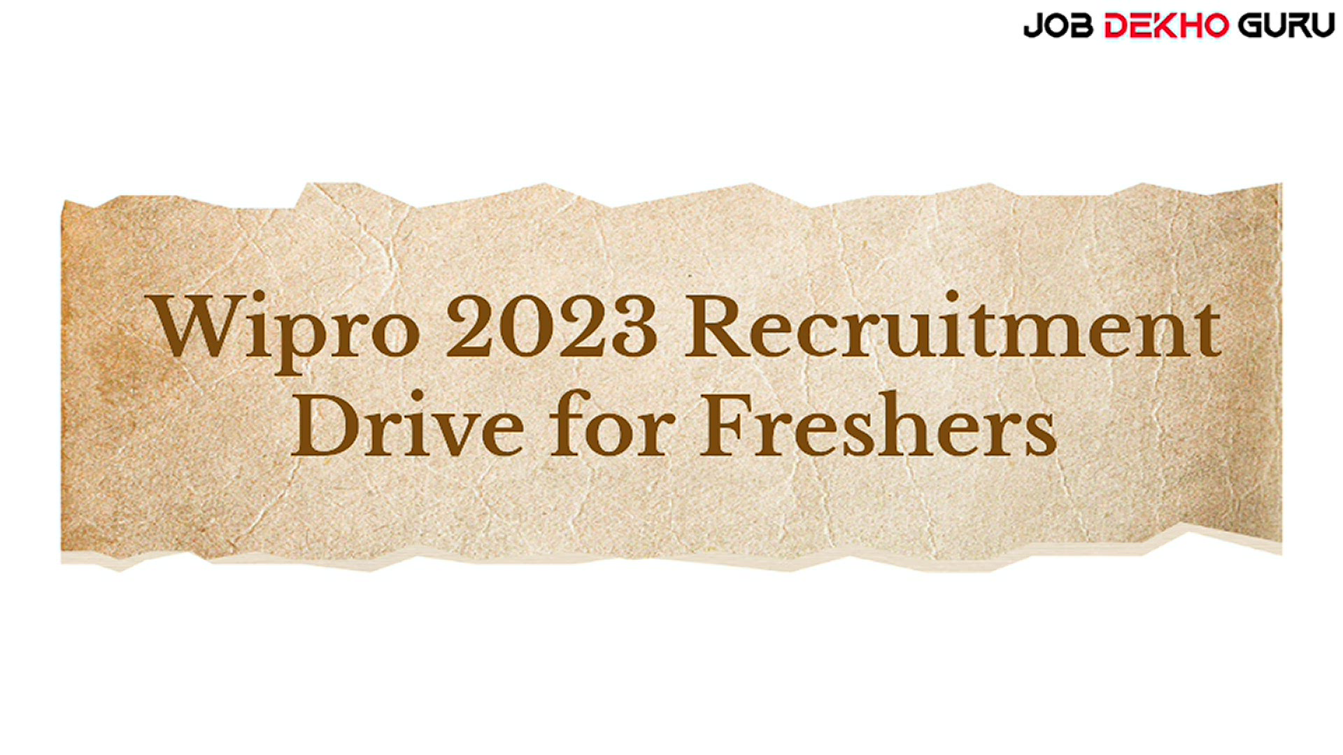 Video thumbnail for Wipro Recruitment Drive for 2023 Freshers