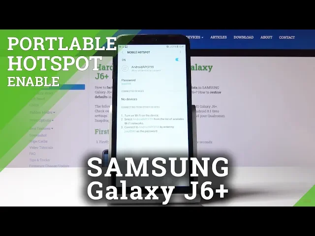 Video thumbnail for How to Activate Portable Hotspot in SAMSUNG Galaxy J6+ – Network Access Point