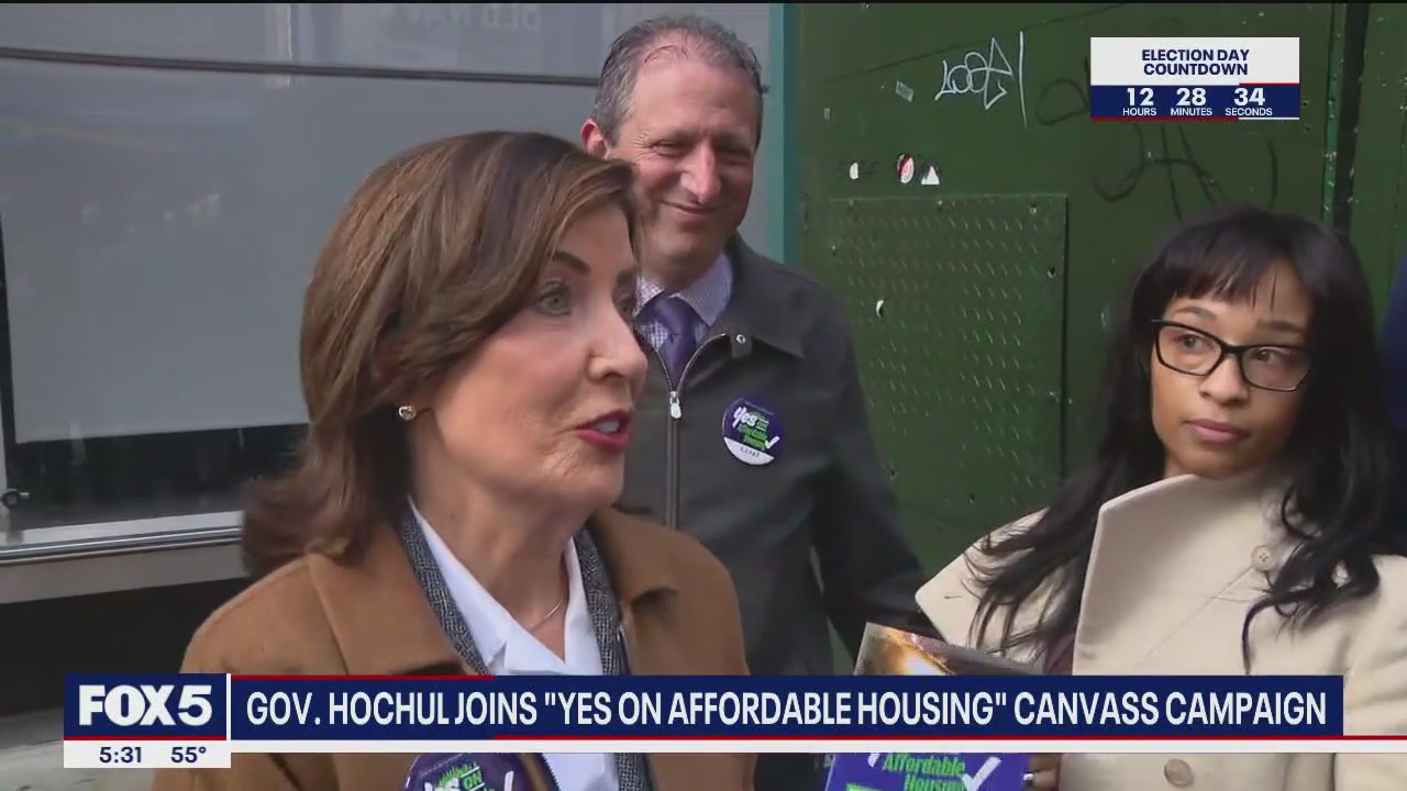 'Video thumbnail for Gov. Hochul urges New Yorkers to vote ‘yes’ on affordable housing measures'