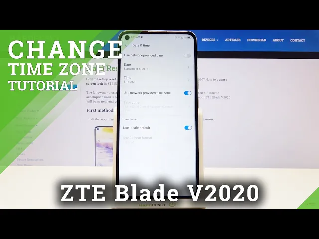 Video thumbnail for How to Change Date and Time in ZTE Blade v2020 – Find Time Zone and Clock Format Options
