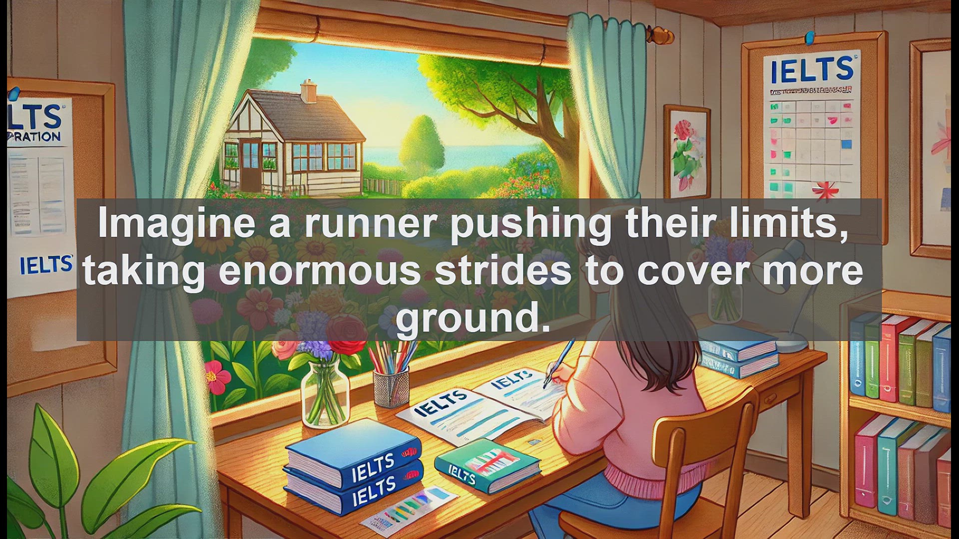 'Video thumbnail for 5000 Must Know IELTS 8.0 Vocabulary - Overstride: When Longer Steps Don't Equal Faster Running'