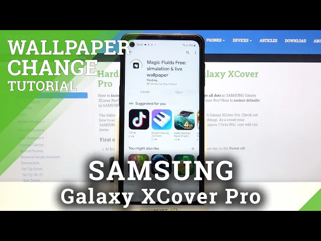 Video thumbnail for How to Apply Animated Wallpaper on Samsung Galaxy XCover Pro – Magic Fluids Wallpaper
